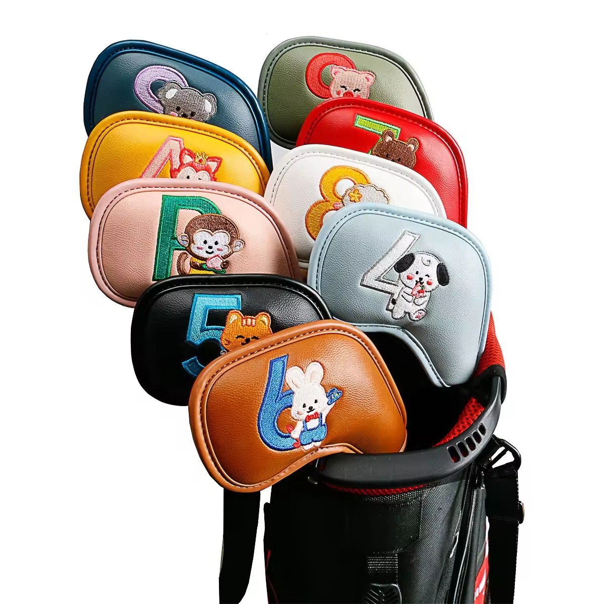 Golf Equipment Suppliers - 9 adet sevimli karikatür hayvan Golf